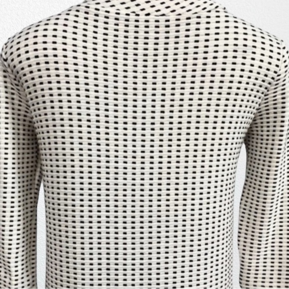 Hatch The Dash Knit Flounce Hem Dress SZ 0 Off White & black - Picture 10 of 13